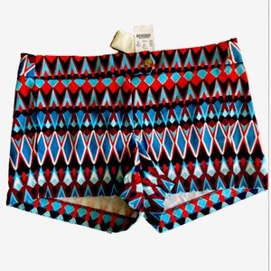 J. Crew Multicolor Geometric Women Shorts